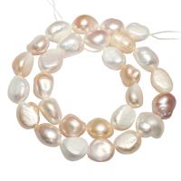 Barock kultivierten Süßwassersee Perlen, Natürliche kultivierte Süßwasserperlen, natürlich, gemischte Farben, 12-13mm, Bohrung:ca. 0.8mm, verkauft von Strang