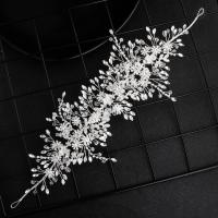 Bridal Hair Wreath, Crystal, fashion jewelry & for woman & with rhinestone, 36cmx13cm 