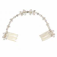 Bridal Decorative Hair Comb, Crystal, fashion jewelry & for woman & with rhinestone 22.5cmx4cm 