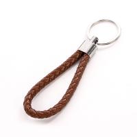 Zinc Alloy Key Clasp, with PU Leather, plated, Unisex 120mm 