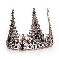 Bridal Tiaras, Zinc Alloy, with Crystal, plated, fashion jewelry & for woman 