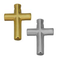 Colgantes de Cruces de acero inoxidable, chapado, más colores para la opción, 27x38x8mm, agujero:aproximado 4.5x8mm, Vendido por UD