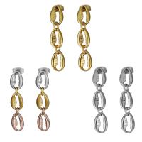 Stainless Steel Drop Earring, plated, fashion jewelry & for woman 37mm 