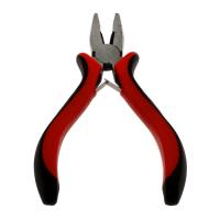 Pliers, Stainless Steel, with Rubber, black and red 