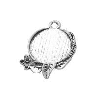 Zinc Alloy Pendant Cabochon Setting, plated Approx 3.1mm, Inner Approx 20mm 