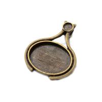 Zinc Alloy Pendant Cabochon Setting, plated Approx 2mm, Inner Approx 