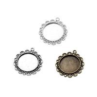 Zinc Alloy Pendant Cabochon Setting, plated 28mm Approx 1mm 