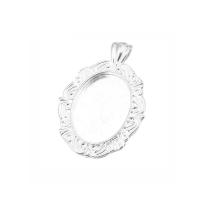 Zinc Alloy Pendant Cabochon Setting, plated Approx 2mm, Inner Approx 