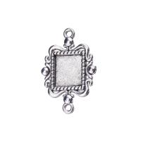 Zinc Alloy Connector Setting, antique silver color plated, 1/1 loop Approx 1mm, Inner Approx 