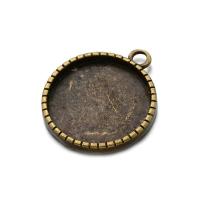 Zinc Alloy Pendant Cabochon Setting, plated Approx 1mm, Inner Approx 25mm 