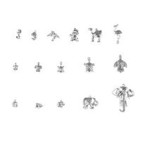 Zinc Alloy Animal Pendants, antique silver color plated Approx 1mm 