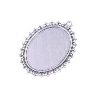 Zinc Alloy Pendant Cabochon Setting, plated Approx 1mm, Inner Approx 