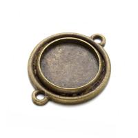 Zinc Alloy Connector Setting, plated, 1/1 loop Approx 2mm, Inner Approx 18mm 