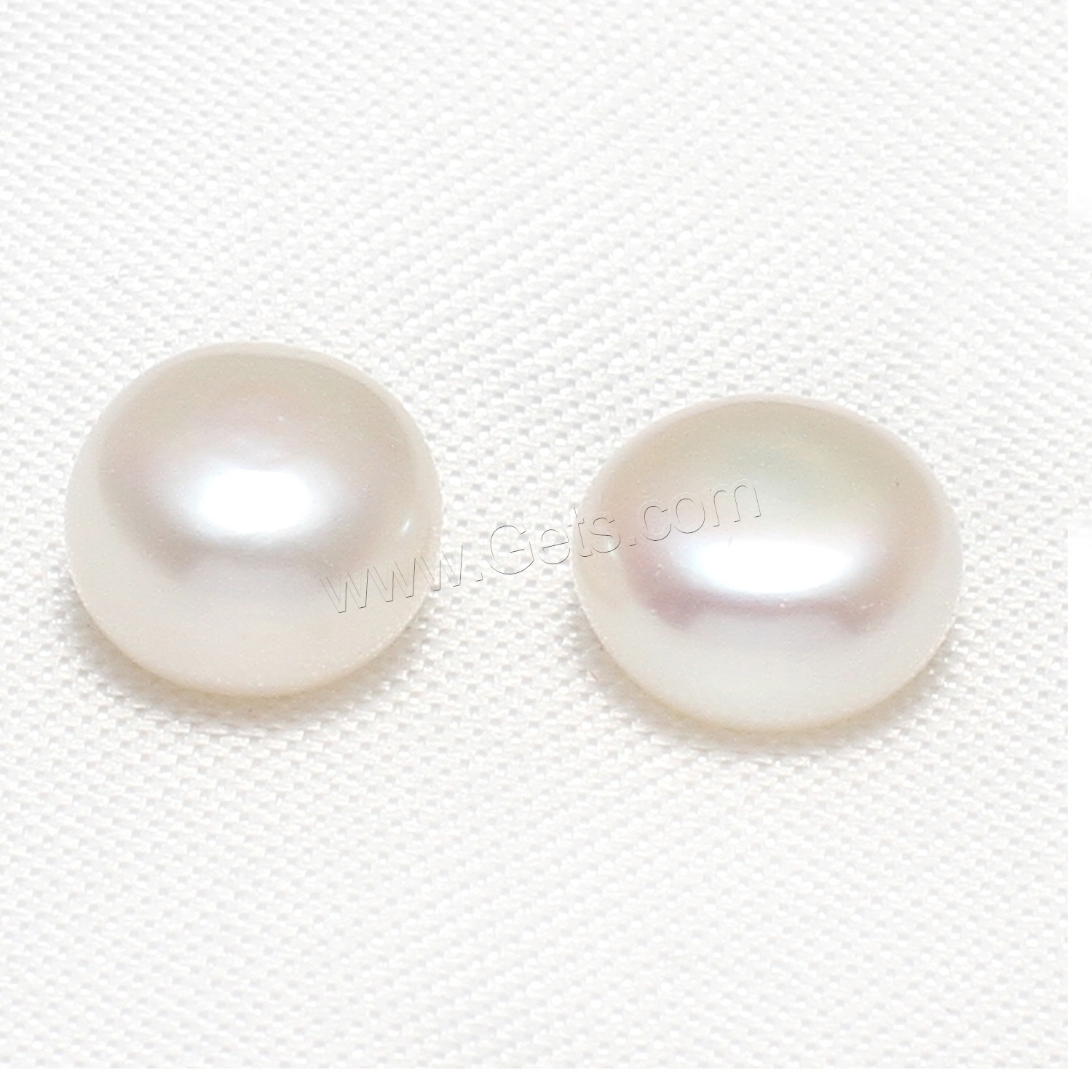 No Hole Cultured Freshwater Pearl Beads, natural, different size for choice, white, 10PCs/Bag, Sold By Bag
