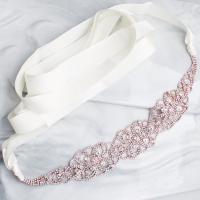 Cinturón decorativo novia, diamantes de imitación, con cadena de la garra de latón, para mujer & con diamantes de imitación, más colores para la opción, 35cm, Vendido por UD