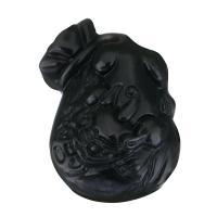 Pendentif obsidienne noire, bijoux de mode & DIY, noire Environ 1mm, Vendu par PC