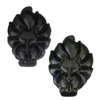 Black Obsidian Pendants, DIY Approx 1mm 