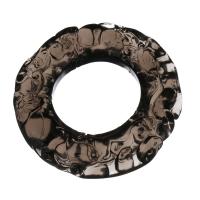 Ice Obsidian Pendant, Donut, fashion jewelry & DIY Approx 23.5mm 
