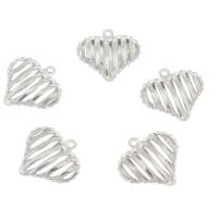 Stainless Steel Heart Pendants, original color Approx 1.3mm 