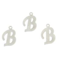 Stainless Steel Letter Pendant, Letter B, original color Approx 1mm 