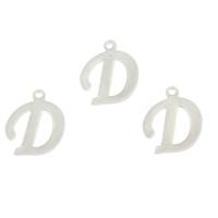 Stainless Steel Letter Pendant, Letter D, original color Approx 1mm 