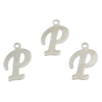 Stainless Steel Letter Pendant, original color Approx 1mm 