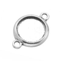 Zinc Alloy Connector Setting, plated, 1/1 loop Approx 2mm, Inner Approx 14mm 