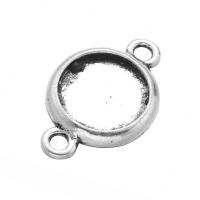 Zinc Alloy Connector Setting, plated, 1/1 loop Approx 2mm, Inner Approx 12mm 