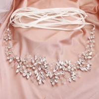 Crystal Costume Accessories, with Brass, fashion jewelry & for woman & with rhinestone, 45cm 