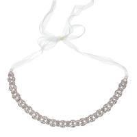 Cinturón decorativo novia, aleación de zinc, con diamantes de imitación, para mujer & con diamantes de imitación, 38.5cm, Vendido por UD