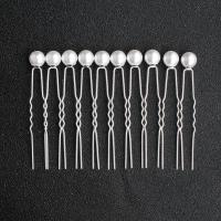 Hair Stick, Plastic Pearl, fashion jewelry & for bridal 