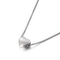 Stainless Steel Jewelry Necklace, Heart, plated, fashion jewelry & for woman .1 Inch 