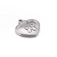 Stainless Steel Heart Pendants, plated, DIY 23*22mm 