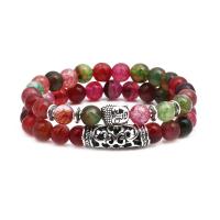 Gemstone Bracelets, plated, 2 pieces & fashion jewelry & Unisex .4 Inch 