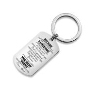 Stainless Steel Key Chain, plated, Unisex, silver color, 29*51mm 