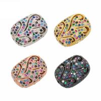 Cubic Zirconia Micro Pave Brass Beads, plated, micro pave cubic zirconia Approx 1mm 