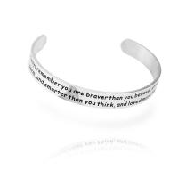 Stainless Steel Cuff Bangle, plated, Unisex, silver color, 10*2mm 