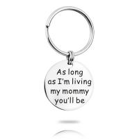 Stainless Steel Key Chain, plated, Unisex 25mm 