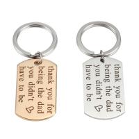 Stainless Steel Key Chain, plated, Unisex 22*39mm 