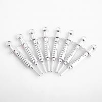Zinc Alloy Jewelry Pendants, Syringe, plated, DIY, silver color, 62*15mm 