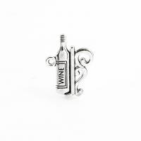 Zinc Alloy Jewelry Pendants, plated, DIY, silver color, 22*16mm 