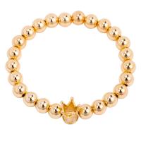 Rhinestone Brass Bracelets, plated, fashion jewelry & for woman & with rhinestone, golden, 8mm .8 Inch 