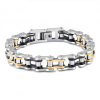 Stainless Steel Bracelet, plated, fashion jewelry & for man Approx 8.2 Inch 