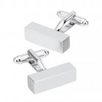 Brass Cufflinks, Rectangle, plated, fashion jewelry & for man 