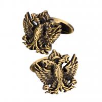 Brass Cufflinks, eagle, antique brass color plated, fashion jewelry & for man 