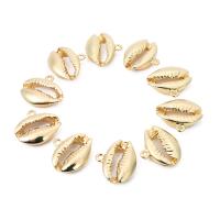Zinc Alloy Jewelry Pendants, Shell, gold color plated Approx 1mm 