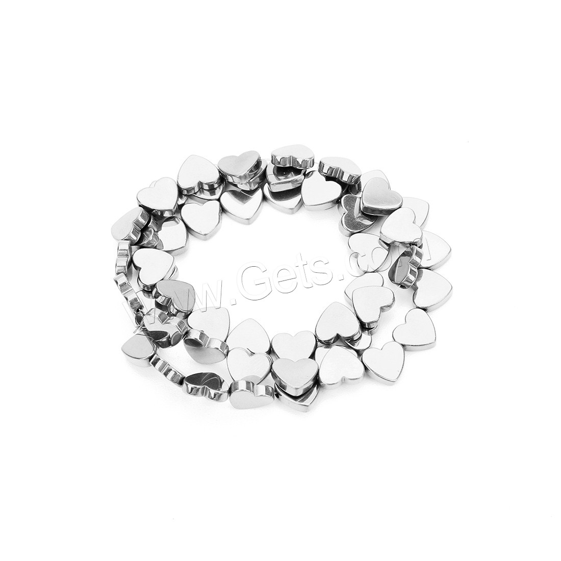 Stainless Steel Beads, Heart, plated, different size for choice, more colors for choice, Hole:Approx 1mm, Sold By Strand