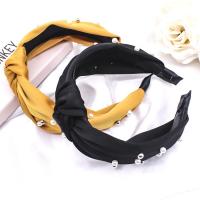 Hair Bands, Polyester, with Plastic Pearl, fashion jewelry & for woman 130mm 