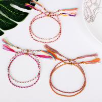 Cotton Thread Bracelet, Adjustable & fashion jewelry & for woman 160mm 
