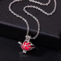 Stainless Steel Aromatherapy Necklace, plated, fashion jewelry & for woman, silver color, 20*18mm .6 Inch 